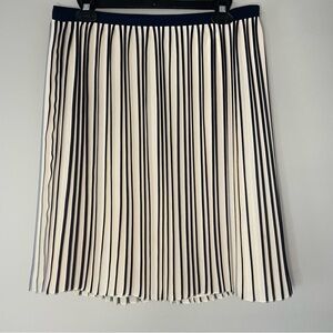 J.Crew Stripe Pleated Skirt